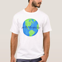 Love and Respect Earth Globe Blue Green