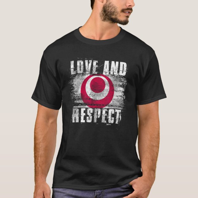 Love and Respect Okinawa Flag Japanese Pride T-Shirt (Front)