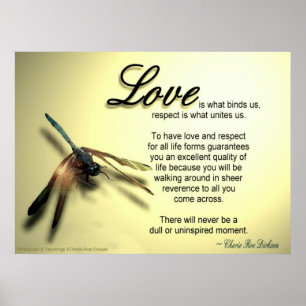 Love and Respect Quote Poster