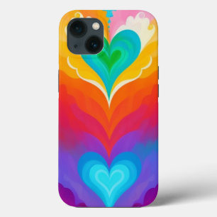 Love And Romance Hearts iPhone 13 Case