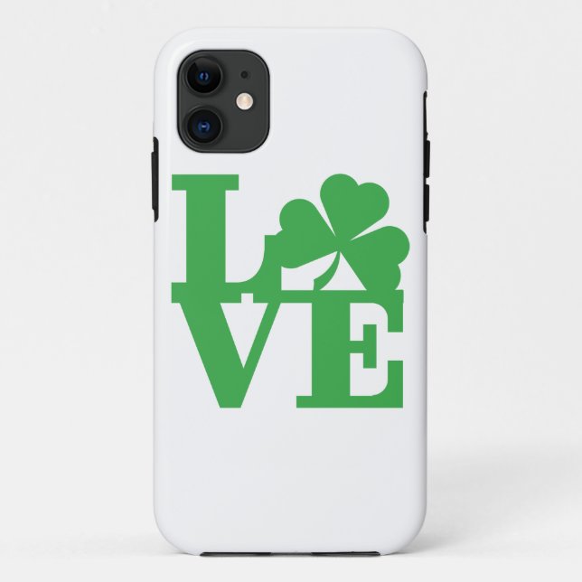 LOVE and Shamrocks Case-Mate iPhone Case (Back)