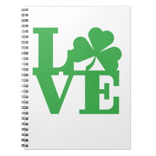 LOVE and Shamrocks Notebook