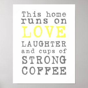 Love and Strong Coffee Poster