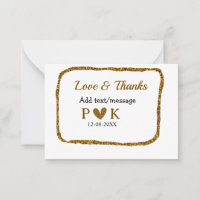 Love and thanks add couple name golden black weddi