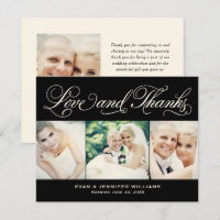 Love and Thanks Black Ivory 3 Photo Wedding