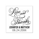 Love and Thanks Calligraphy Script Wedding
