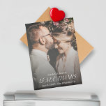 Love and Thanks Elegant Script Wedding Photo Magnet<br><div class="desc">Love and Thanks Elegant Script Wedding Photo magnet</div>