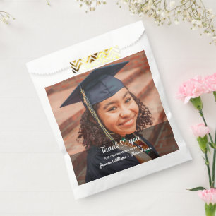 Love And Thanks Personalised Custom Photo Grad Favour Bag