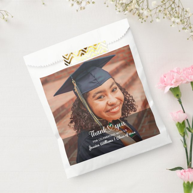 Love And Thanks Personalised Custom Photo Grad Favour Bag (Sealed)