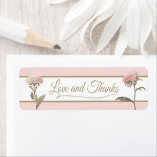 Love and Thanks Return Address Label