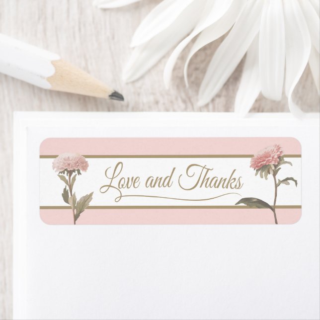 Love and Thanks Return Address Label (Insitu)