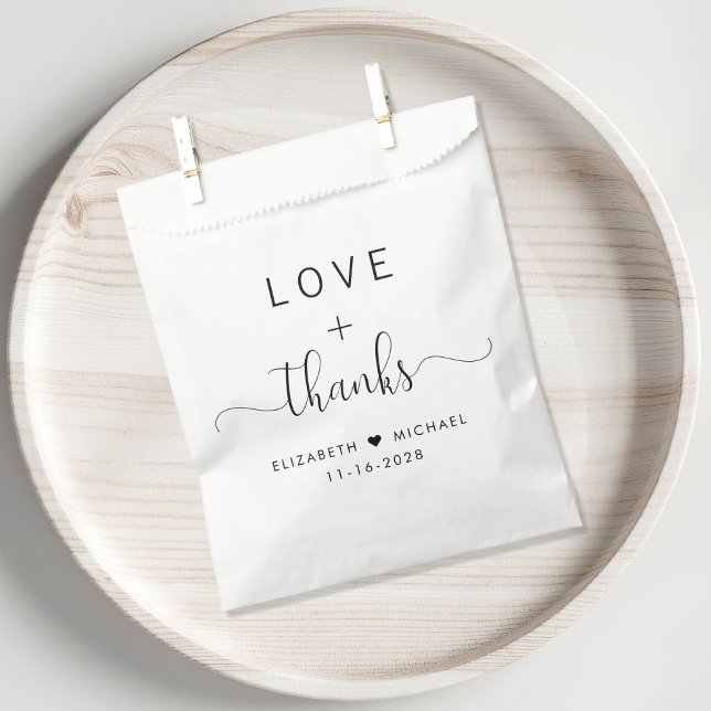 Love And Thanks Wedding Favour Bag (Creator Uploaded)