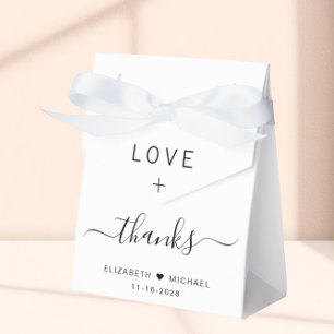 Love And Thanks Wedding Favour Box