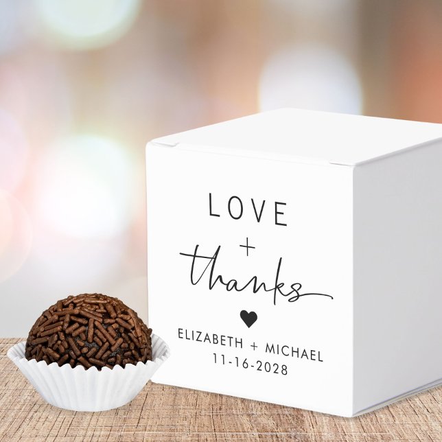 Love And Thanks Wedding Favour Box (Creator Uploaded)