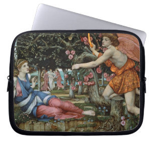 Love and the Maiden (oil on canvas) Laptop Sleeve