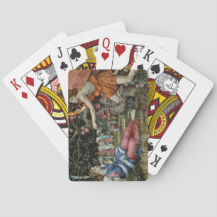 Love and the Maiden (oil on canvas) Playing Cards