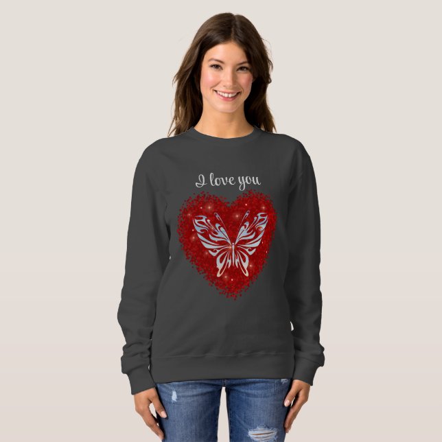Love and Valentine Inspired Art Sweatshirt (Front Full)