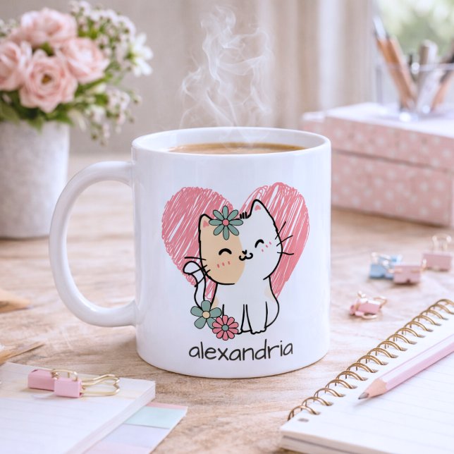 Love and Whiskers Monogram  Coffee Mug (Creator Uploaded)