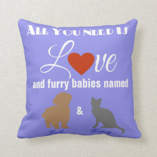 Love And Your Fur Babies Cushion
