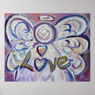Love Angel Art Poster Print