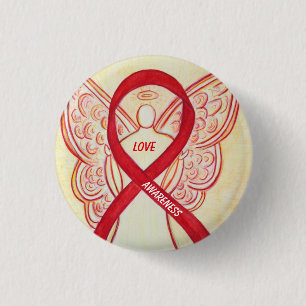 Love Angel Awareness Ribbon Pins