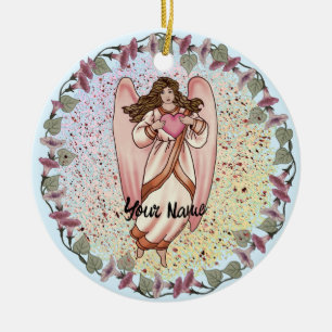 Love Angel Ceramic Ornament