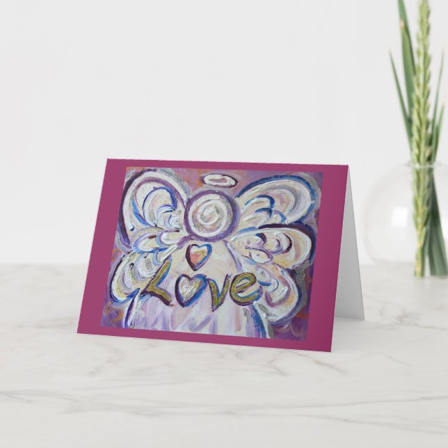Love Angel Greeting Card (Front)