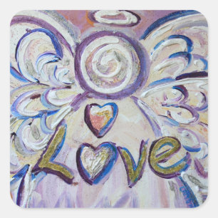 Love Angel Inspirational Word Art Decal Stickers