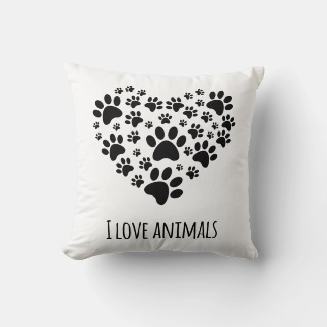 Love animals cushion (Front)