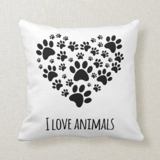 Love animals cushion