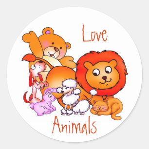 Love Animals Sticker