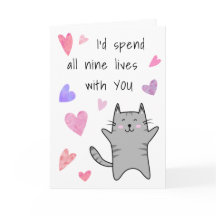 Love Anniversary Valentine Engagement Funny Cat