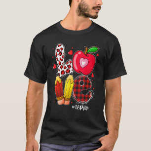 LOVE Apple Heart IEP Life Teacher Valentine's Day T-Shirt