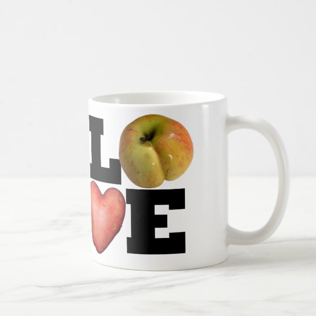LOVE Apple Heart Potato Mug (Right)