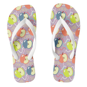 Love Apples Purple. Flip Flops