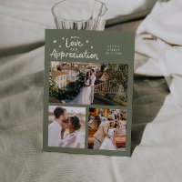 Love Appreciation Wedding Multi Photo Sage Green