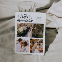 Love Appreciation Wedding Multi Photo White