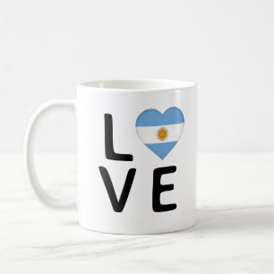 Love - Argentina Flag Coffee Mug