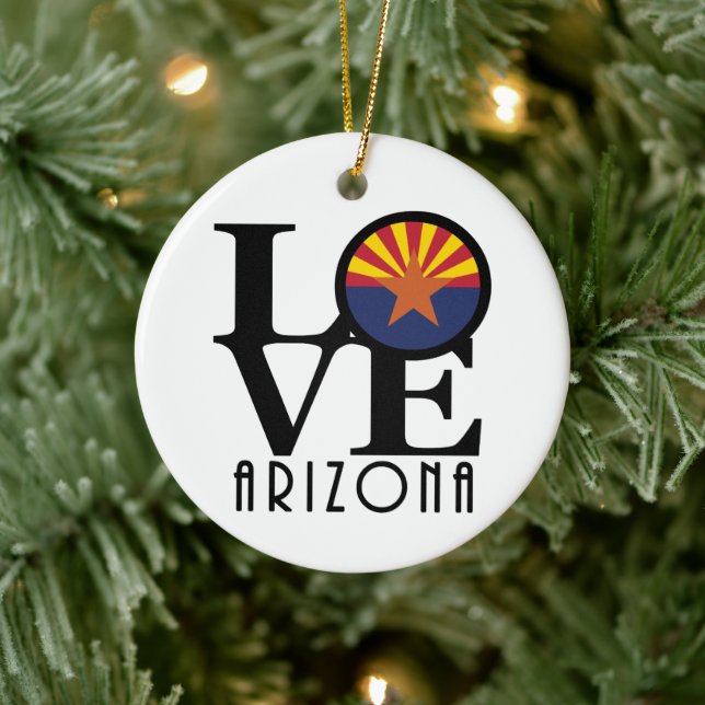 LOVE Arizona Ceramic Ornament (Tree)