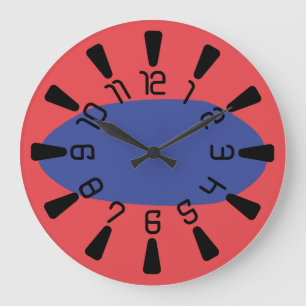 LOVE ARMONYKA/Geomesky mix by Masanser Pixelat Large Clock