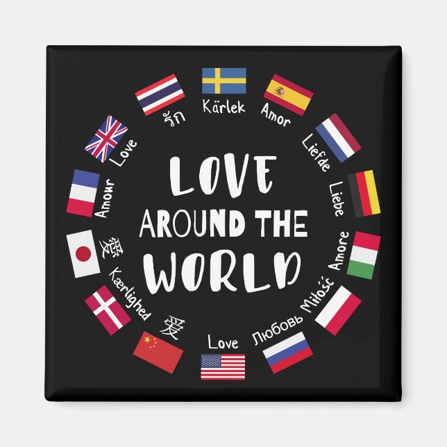 Love Around the World Languages  Magnet (Front)
