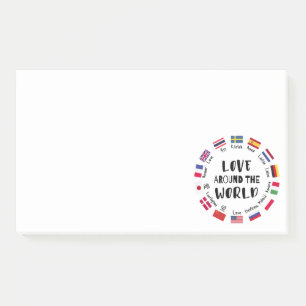 Love Around the World Languages  Post-it Notes