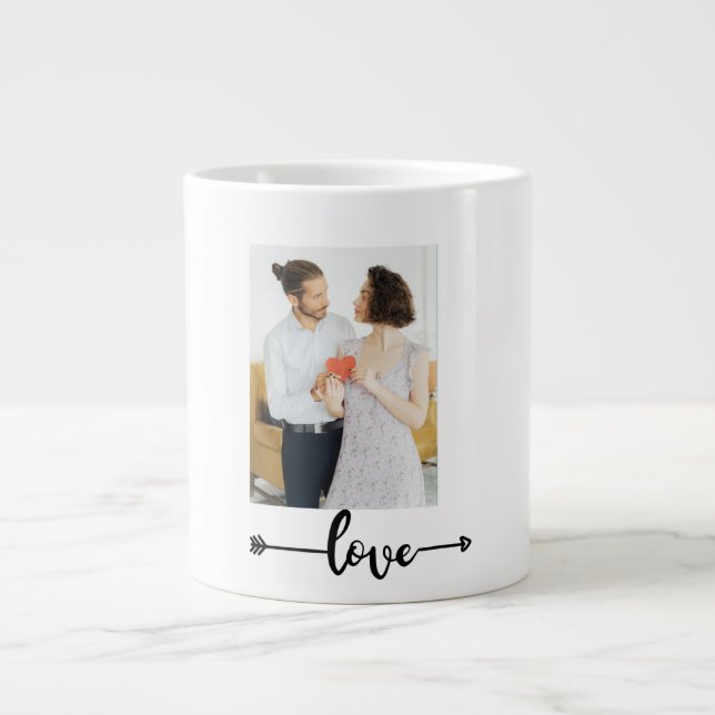 Love Arrow Couple Mug – Romantic Gift (Front)