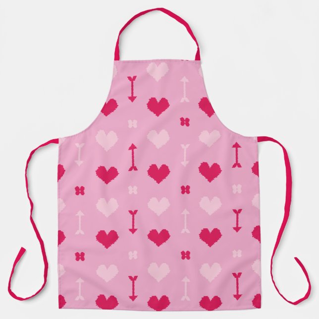 Love Arrows & Blossoms Apron (Front)