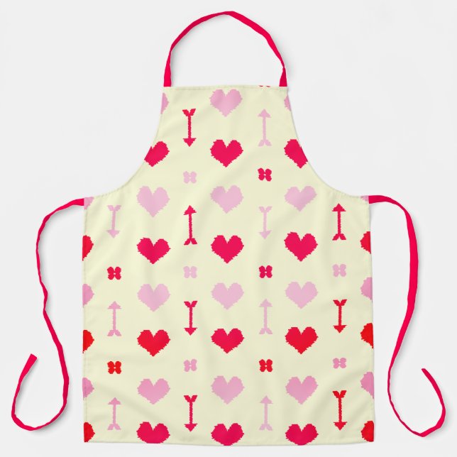Love Arrows & Blossoms Apron (Front)