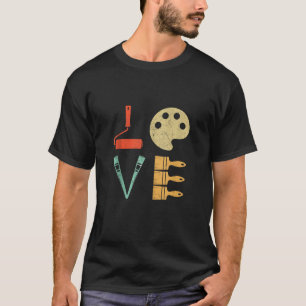 Love Art Craft Teacher Artist Painter Painting Gif T-Shirt