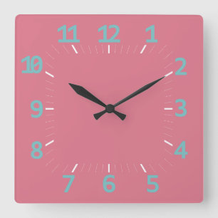 LOVE ART DECO STYLE BY MASANSER SQUARE WALL CLOCK