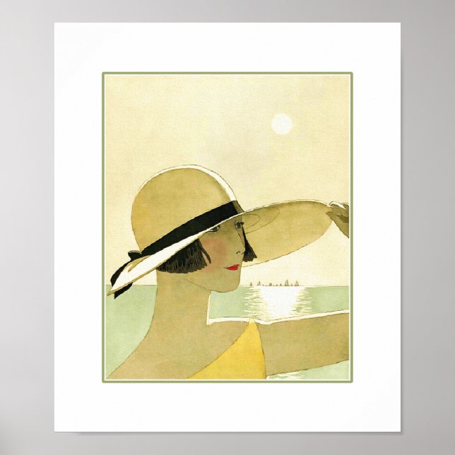 Love. Art Deco Valentine's Day Gift Print (Front)