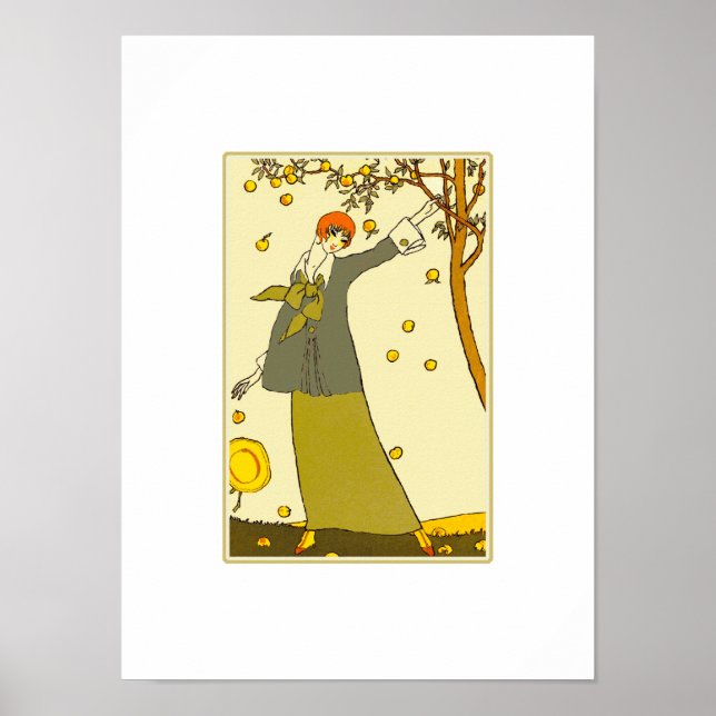 Love. Art Deco Valentine's Day Gift Print (Front)