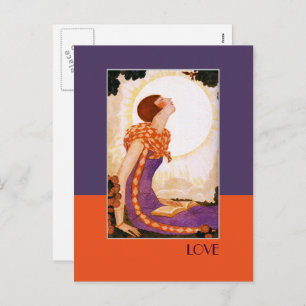 Love. Art Deco Valentine's Day Postcards